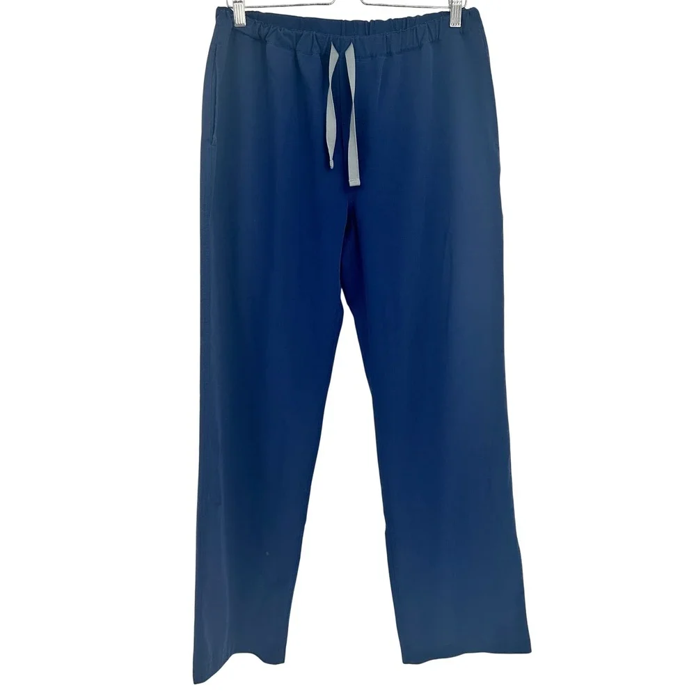 FIGS Mens Navy Blue Technical Collection Straight Leg Medical Scrub Pants Size M
